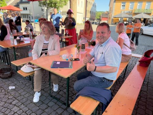 Alexander Albrecht beim Mitmach-Markt